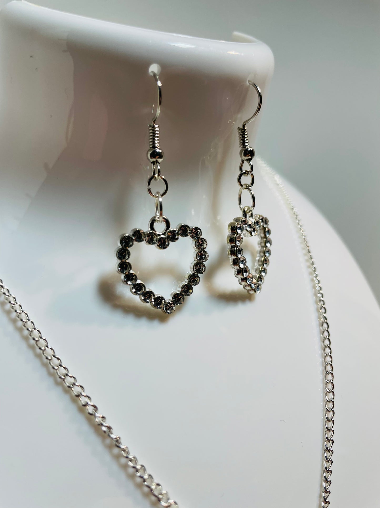 Silver heart set