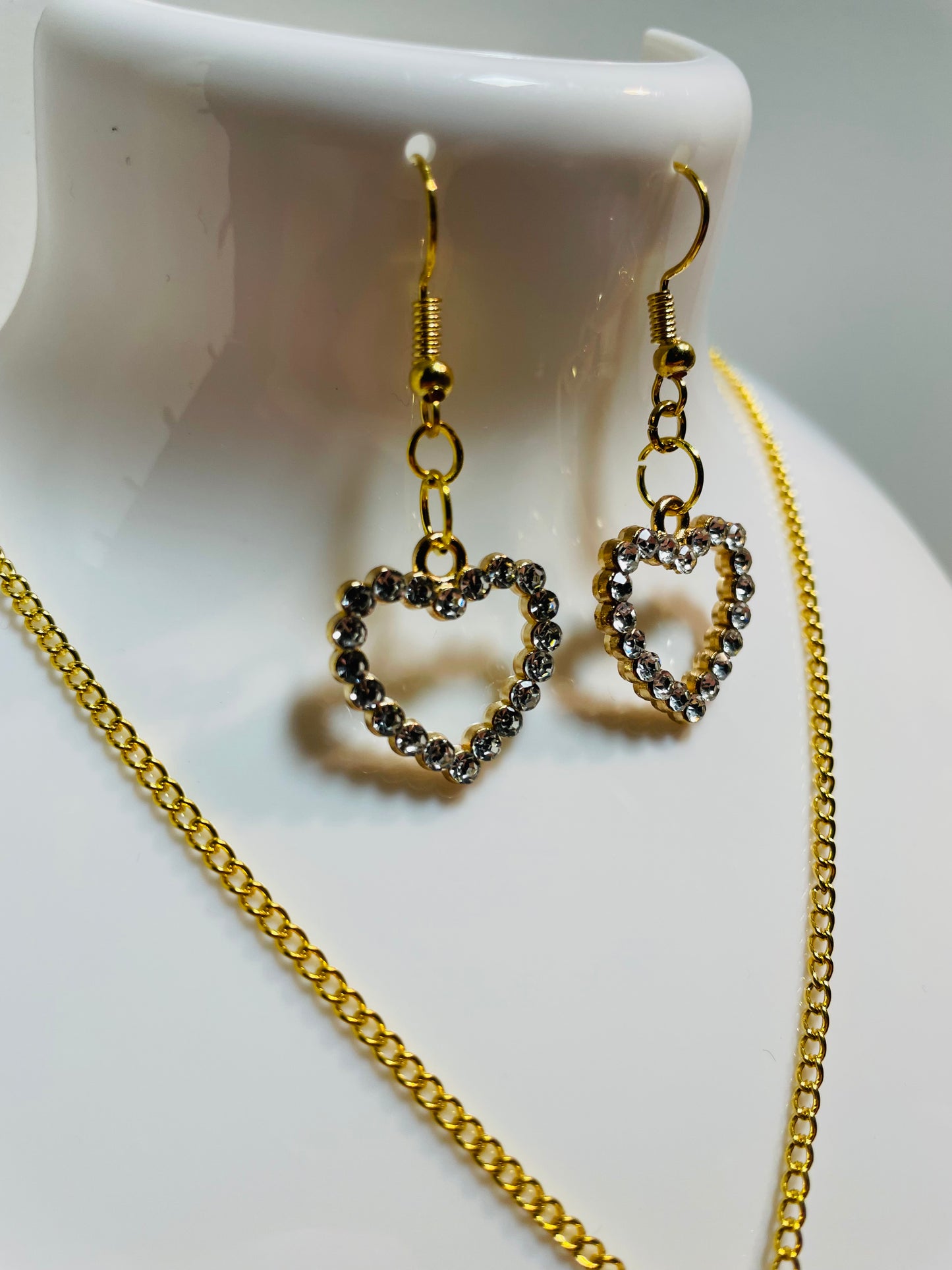 Gold heart set