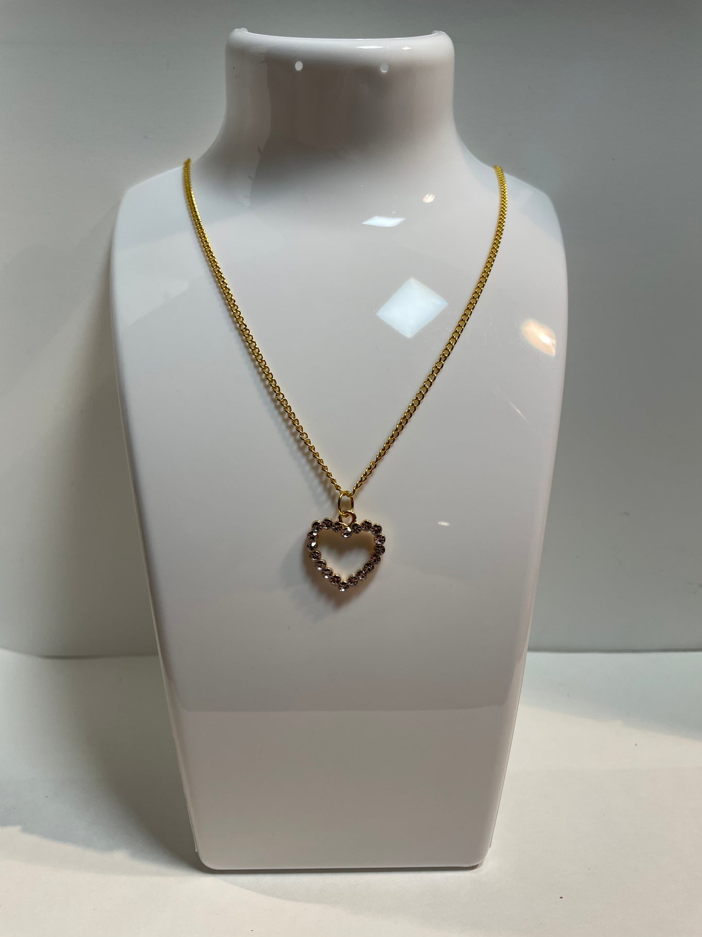 Gold heart halsband