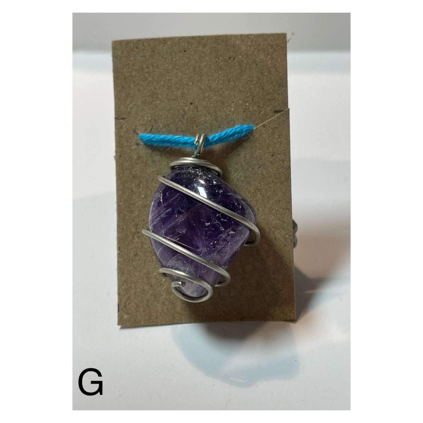 Crystal pendant G - Ametist