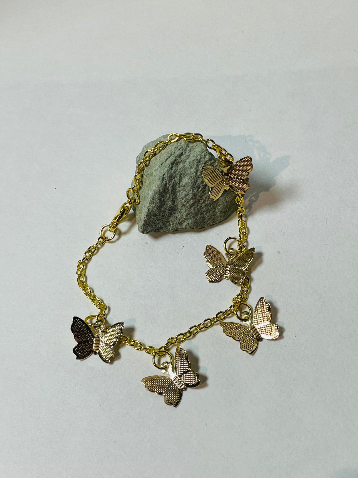 Armband A - Golden butterfly (18,2 cm)