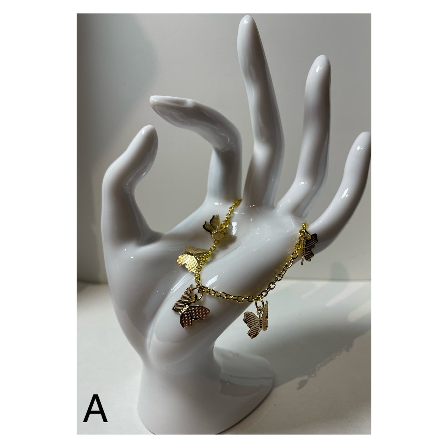 Armband A - Golden butterfly (18,2 cm)