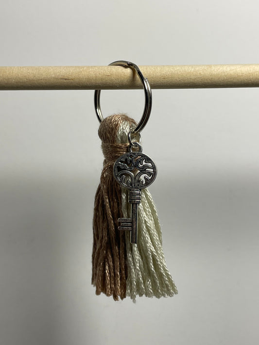 Liten nyckelring I - liten tassel - silvernyckel